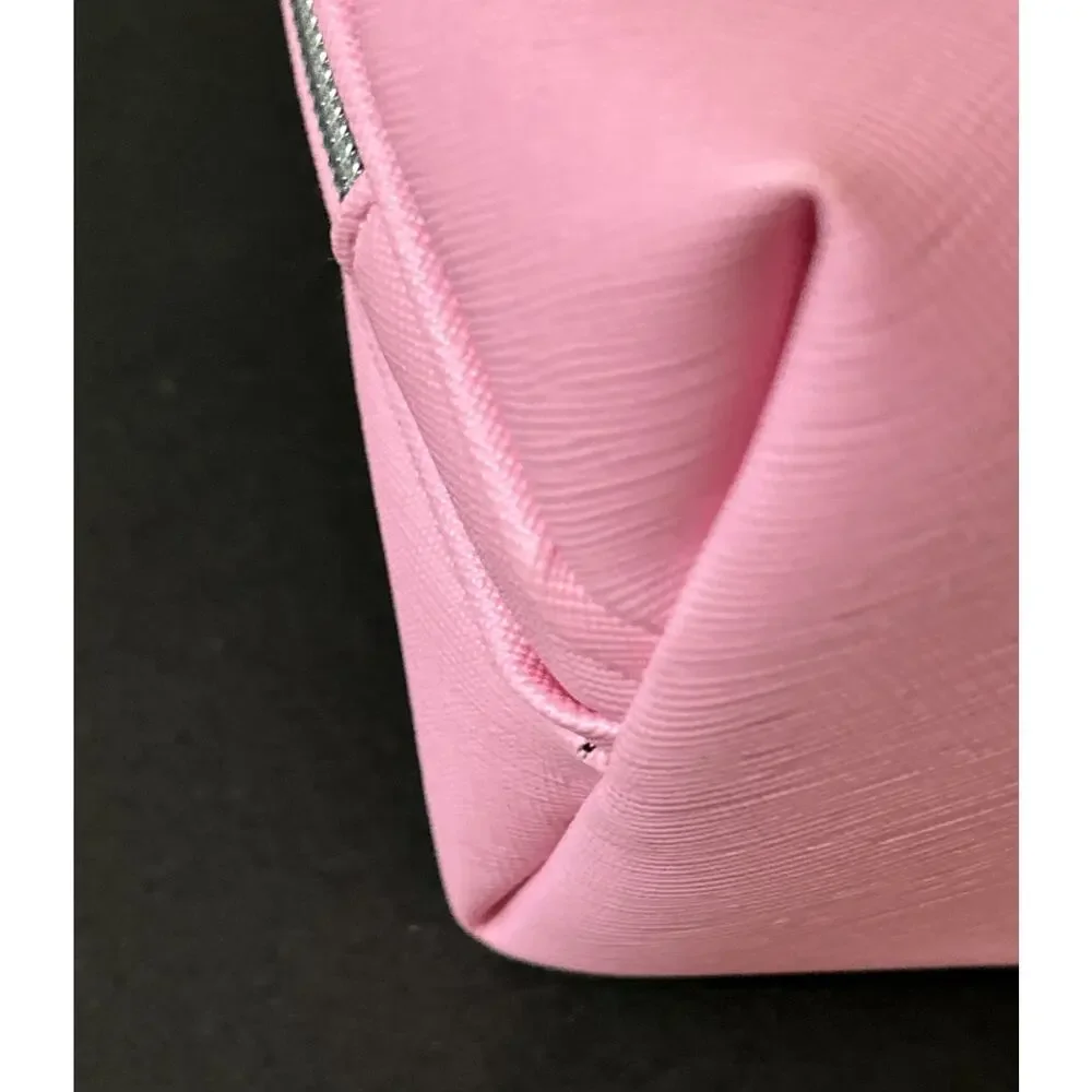 Marc Tetro Yellow Lab Zip Around Makeup Bag, Pink, New Without Tags!
